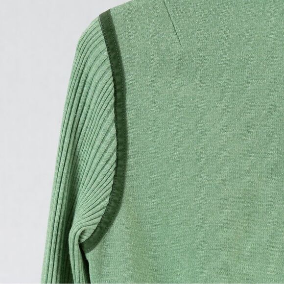 Vintage 70s green knit dress size S/M - Picture 10 of 12